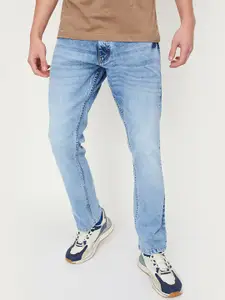 max Men Mid-Raise Clean Look Heavy Fade Regular Fit Casual Jeans
