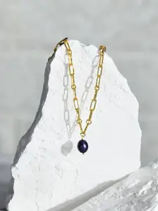 Accessorize Gold Plated Chain with Pendant