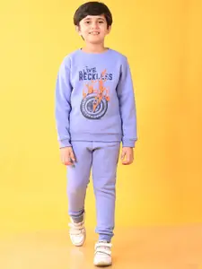 Anthrilo Boys Graphic Printed Top with Trousers