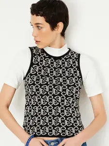 max Geometric Printed Sweater Vest