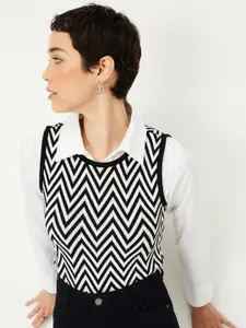 max Chevron Printed Sweater Vest