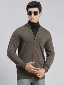 Monte Carlo Mock Collar Woollen Front-Open Sweaters