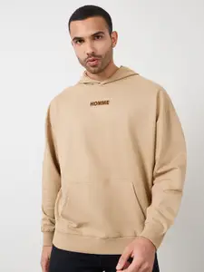 Styli Hooded Long Sleeves Oversized Pure Cotton Sweatshirt