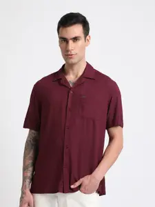 THE BEAR HOUSE Slim Fit Opaque Casual Shirt