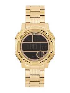 GUESS Men Zip Bracelet Style Digital Watch GW0271G2-Black