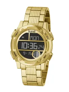 GUESS Men Zip Bracelet Style Digital Watch GW0271G2-Black