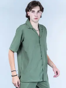 Tistabene Textured Oversized Shirt with Trousers