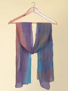 Ayesha Women Dyed Silk Cotton Scarf