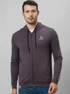 Being Human Hooded Long Sleeve Front-Open Sweatshirt