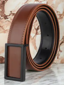 Roadster The Roaster Lifestyle Co. Men Tan Textured Slim Belt