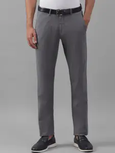 Allen Solly Men Mid Rise Slim Fit Cotton Formal Trousers