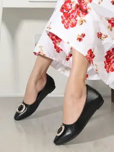 ELLE Embellished Pointed Toe Wedge Pumps