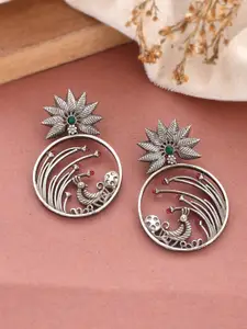 DASTOOR Silver-Plated Contemporary Drop Earrings