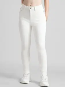 ONLY Women Skinny Fit High-Rise Stretchable Cotton Jeans