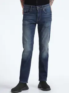 Flying Machine Men Tapered Fit Light Fade Clean Look Stretchable Jeans