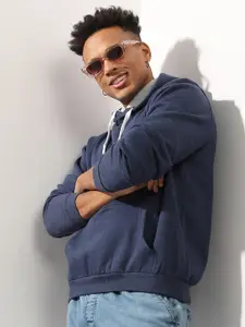 Campus Sutra Hooded Cotton Sweatshirt