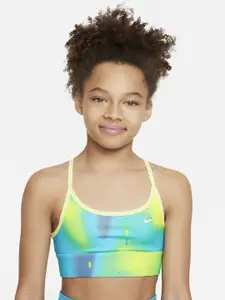Nike Girls Printed Dri-FIT Indy Big Light Support Big Sports Bra