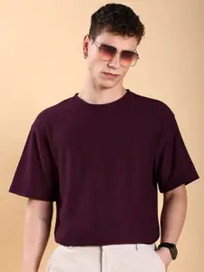 HIGHLANDER Popcorn Structured Oversized T-shirt