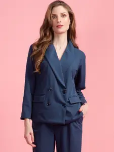 Golden Kite Notched Lapel Collar Double Breasted Blazers