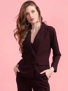 Golden Kite Notched Lapel Collar Double Breasted Blazers