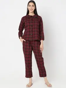 Smarty Pants Checked Shirt & Pyjamas Night suit