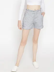 BAESD Women Mid-Rise Striped Technology Shorts