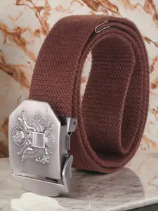 The Roadster Lifestyle Co. Men Woven Design Canvas Belt