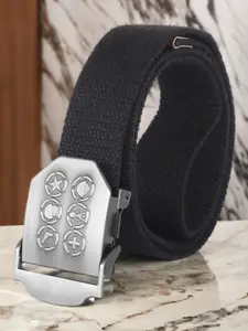 The Roadster Lifestyle Co. Men Woven Design Canvas Belt