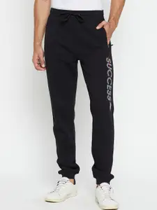 Cantabil Men Regular Fit Mid-Rise Fleece Joggers
