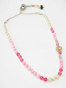 aadita Gold Plated Pearls Beaded Necklace