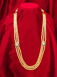 aadita Gold Plated Beaded Necklace