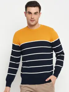 Cantabil Striped Round Neck Cotton Pullover