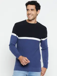 Cantabil Colourblocked Cotton Pullover Sweater