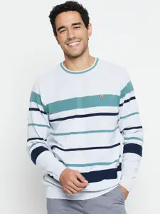 Cantabil Striped Cotton Pullover Sweater