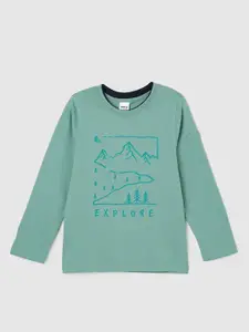 max Boys Graphic Printed Cotton T-shirt