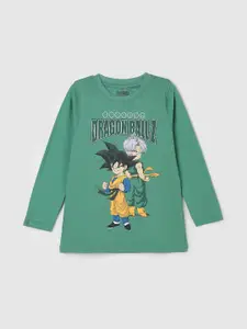 max Boys Graphic Printed Long Sleeves Pure Cotton  T-shirt