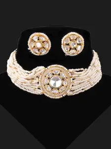 Mirana Gold-Plated Necklace And Earrings