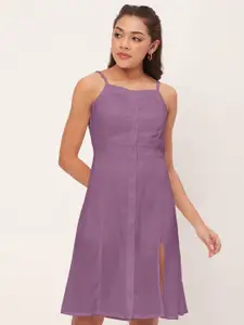 Moomaya Shoulder Strap A-line Dress
