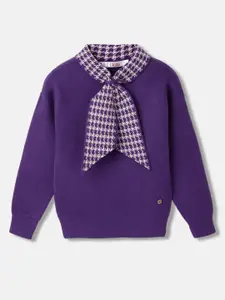 ELLE Girls V-Neck Long Sleeve Pullover Sweaters
