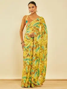 Soch Abstract Printed Saree