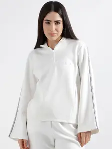 ELLE Mock Collar Pullover Sweatshirt
