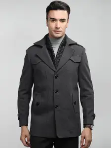 LURE URBAN Single Breasted Notched Lapel Overcoat