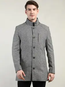 LURE URBAN Mock Collar Long Sleeve Single Breasted Overcoat
