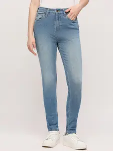 Pepe Jeans Women Skinny Fit High Rise Clean Look Heavy Fade Stretchable Jeans