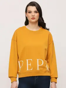 Pepe Jeans Typography Printed Round Neck Sweatshirt