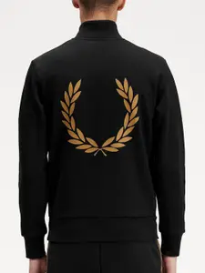 Fred Perry Graphic Printed Mock Neck Pullover