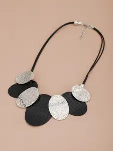 Carlton London Rhodium-Plated  Necklace