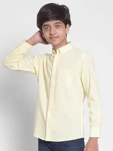 Crimsoune Club Boys Slim Fit Pure Cotton Casual Shirt