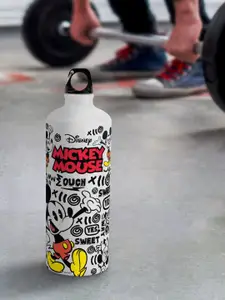 macmerise Disney Leak Proof Mickey Graffiti Design Aluminium Water Bottle 750 ml