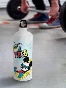macmerise Disney Leak Proof Mickey Chilling Design Aluminium Water Bottle 750 ml